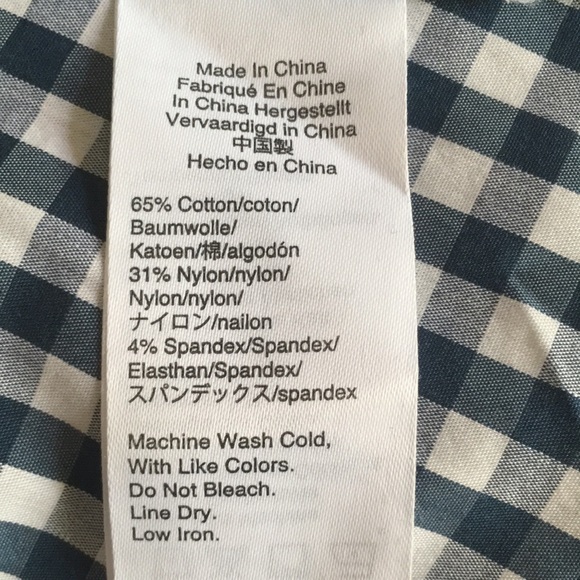 NEW J.Crew Universal Standard stretch gingham M - Picture 5 of 13